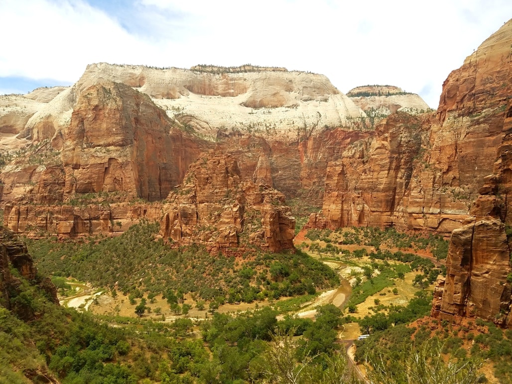 Sandstone walls in Zion country