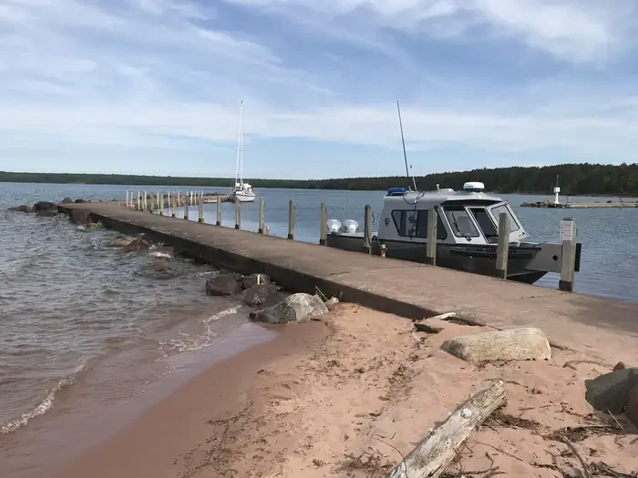 Apostle Islands NL Boat Dock - South Twin Island